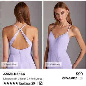 Azazie Manila Lavender Maxi Dress